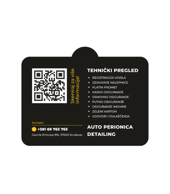Primer izrade – brendirani automiris, Oblik 8